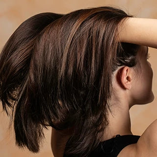 Girl is showing her hair