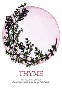 Thyme "Bravery" Print - Distinctly Caitlin Designs