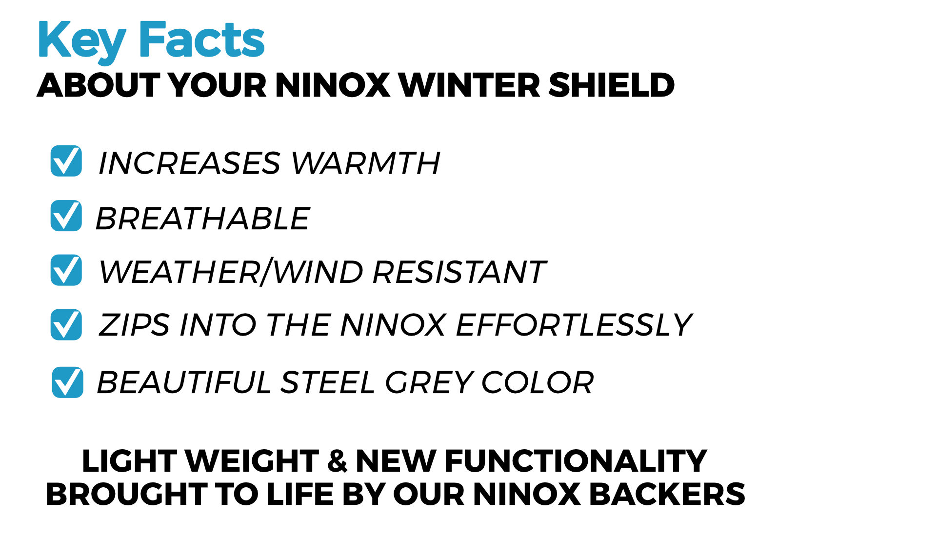 The Ninox Winter Top Shield gives you additional warmth and weather resistance for your all seasons hammock camping experiences. 