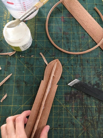 Making a Tubular Leather Handle // TUTORIAL 