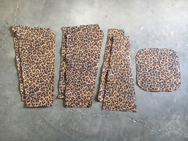 Sewing Leopard Leather Bag
