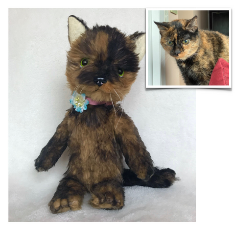 tortie cat plush