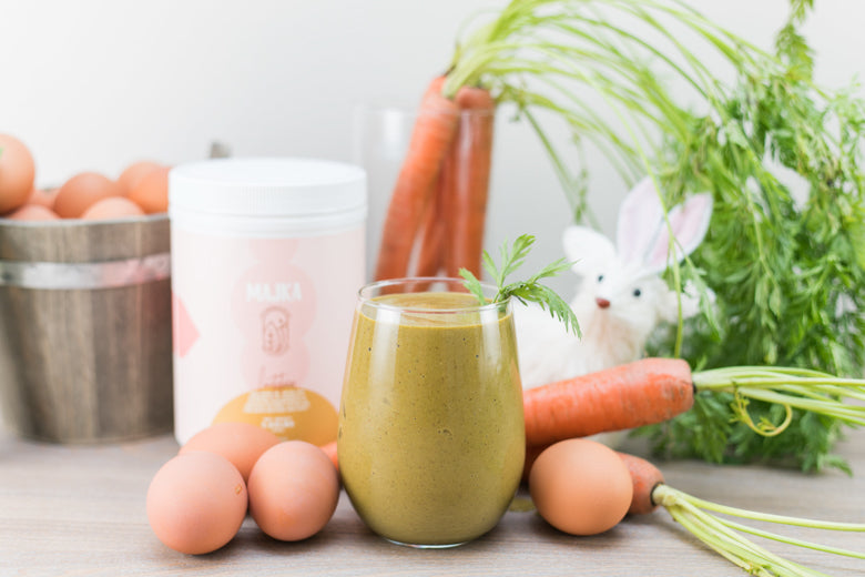 Lactation Carrot Cake Smoothie for breastfeeding moms - Majka