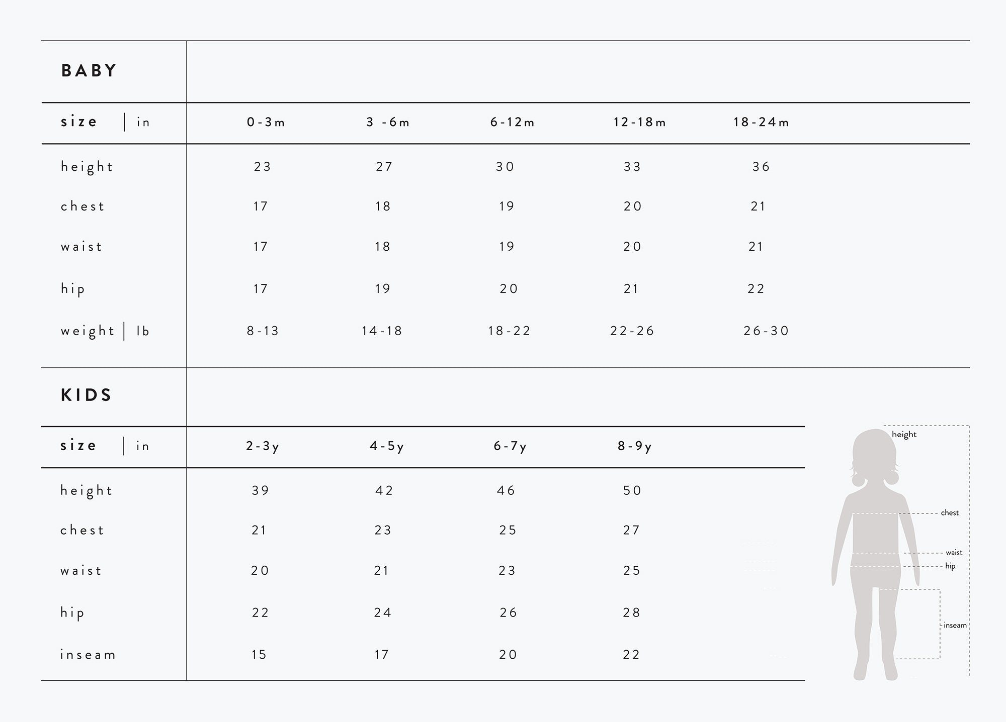 Somedays Lovin Size Chart