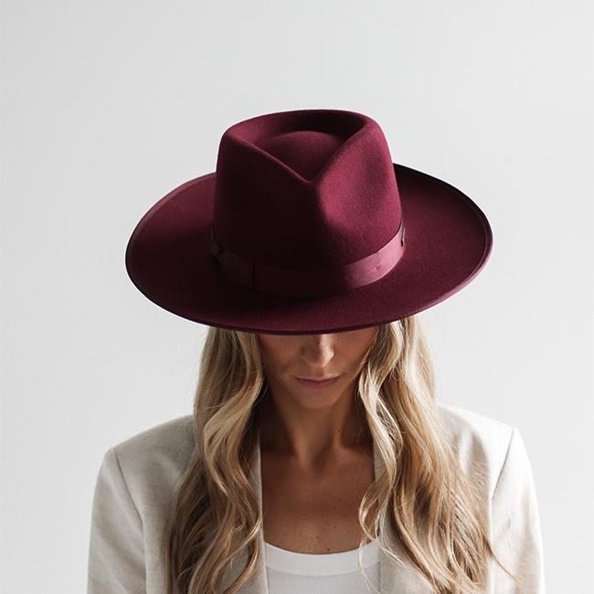 Monroe Rancher - Wine |Gigi Pip - Hats for Women