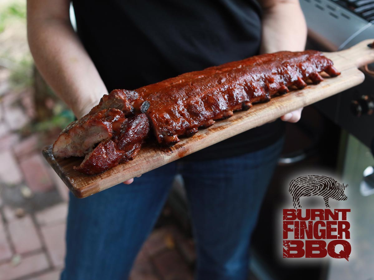 Burnt Finger BBQ ribs for Home Shopping Network