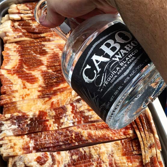 Tequila Infused Bacon Candy recipe from Burnt Finger BBQ