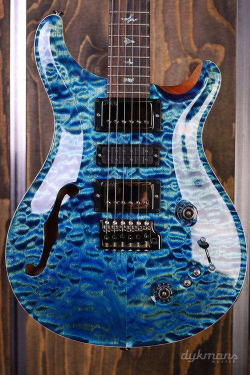 PRS Wood Library Special 22 Semi Hollow Quilt River Blue