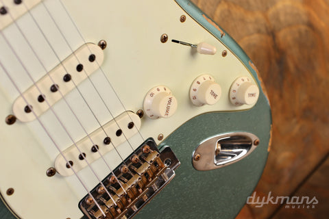 Fender Custom Shop 1963 Stratocaster Heavy Relic Faded Sherwood Metall – Dijkmans