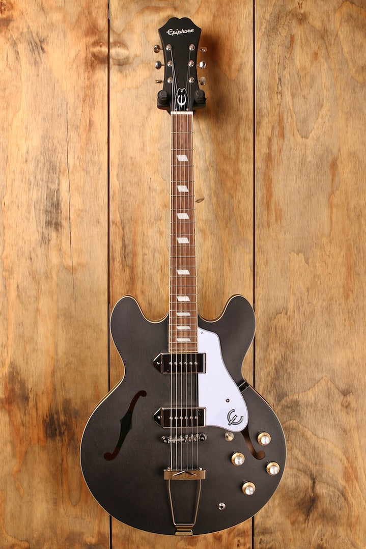 black epiphone casino with ebony fretboard