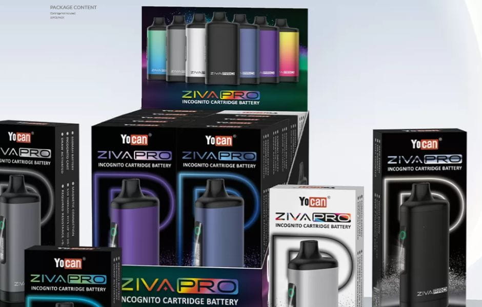 10 Yocan ZIVA PRO 510 Cart Battery on Mind Vapes What's in the Box