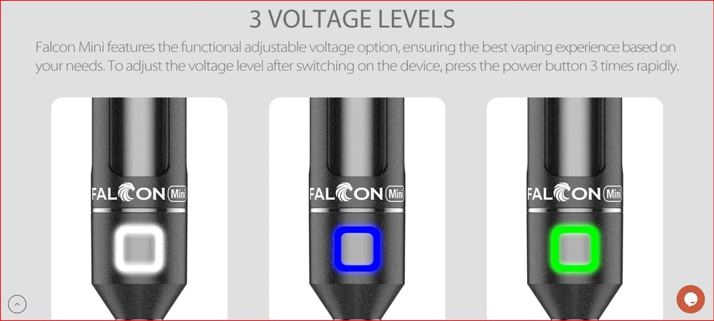 10 Yocan Falcon MINI Dab Pen E-Nectar Collector 3-Voltage Levels