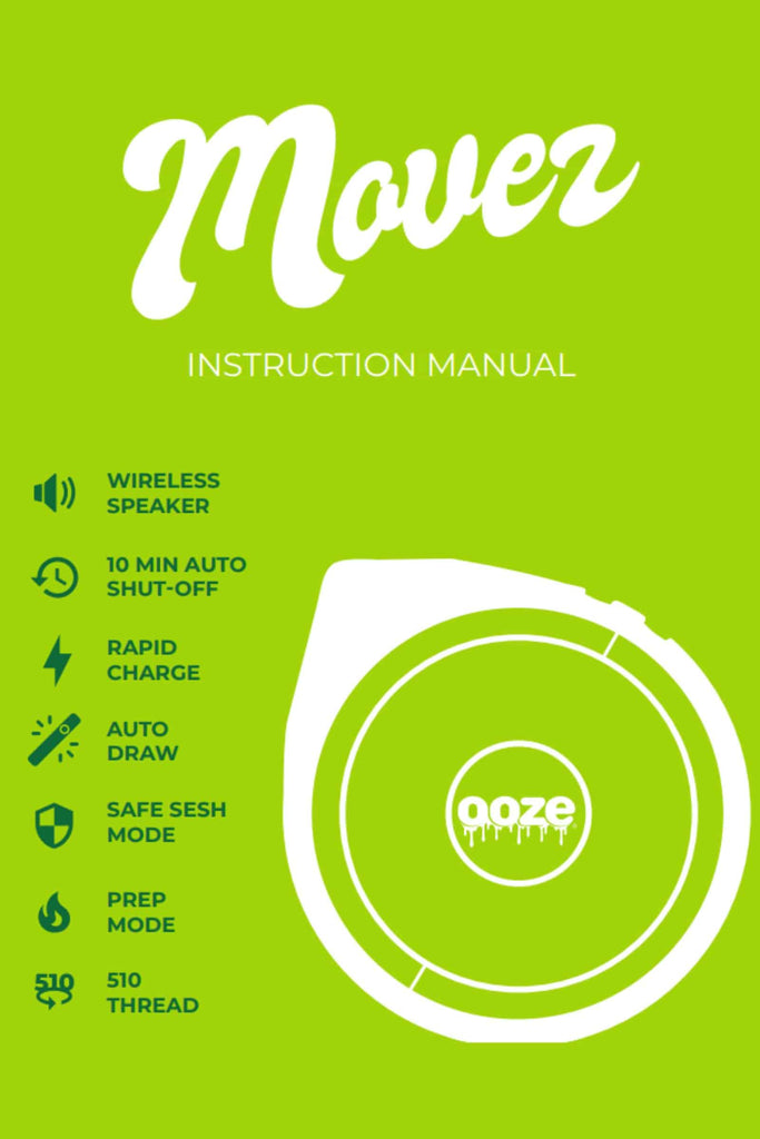 1 Ooze Movez Wireless Speaker + Vape Battery on Mind Vapes Instructions User Manual Page 1 Specifications