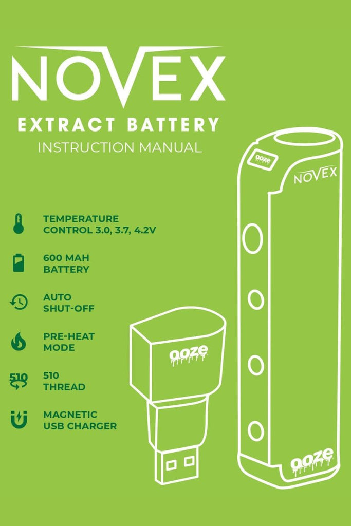 1 Ooze Novex 510 Flex Temp Cart Battery on Mind Vapes Main Specifications