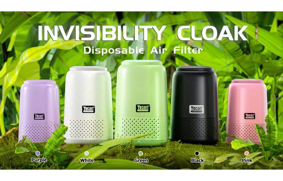 1 Yocan Green - Invisibility Cloak Air Filter on Mind Vapes Made of Food Grade Recycled Material