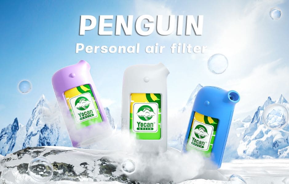 1 Yocan Green - Penguin Handheld Air Filter on Mind Vapes New Accessory