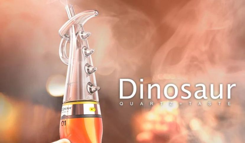Lookah Dinosaur Electronic Dab Rig on Mind Vapes Pure Quartz Taste New Product