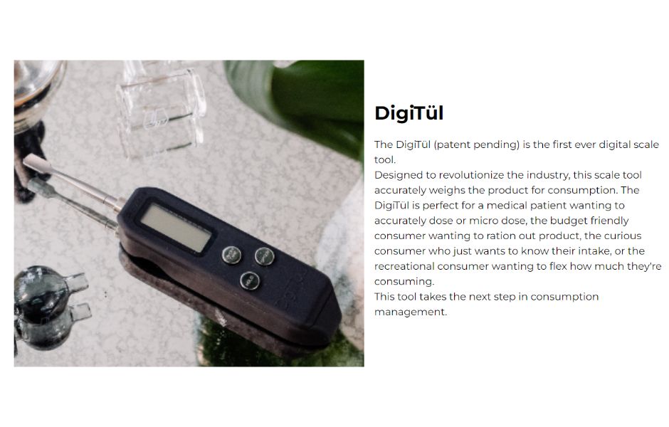 2 Stache Products - Digitul Digital Scale Dab Tool on Mind Vapes Manufacturer Description