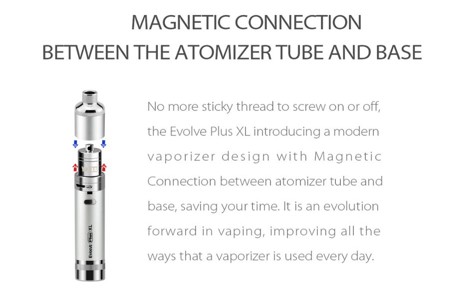 2 Yocan - Evolve Plus XL Vaporizer Kit on Mind Vapes Stable Magnetic Connections