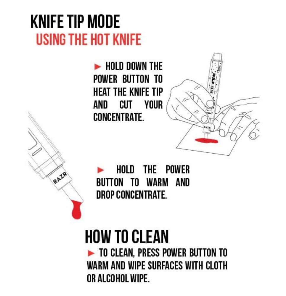 3 Wulf Mods RAZR e-Nectar Collector and Hot Knife on Mind Vapes Manual Page 3