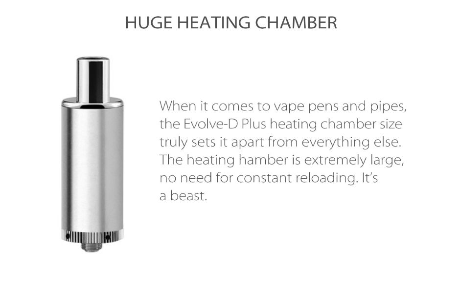 4 Yocan Evolve-D Plus Dry Herb Vaporizer Kit on Mind Vapes Large Capacity Heating Chamber