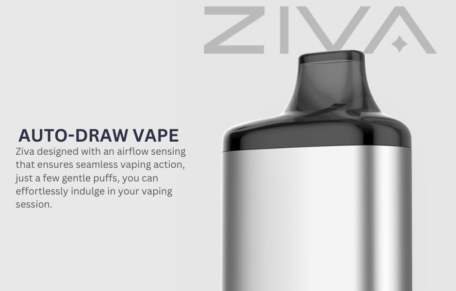 4 Yocan Ziva Smart 510 Thread Battery on Mind Vapes Automatic Draw Inhale Activated