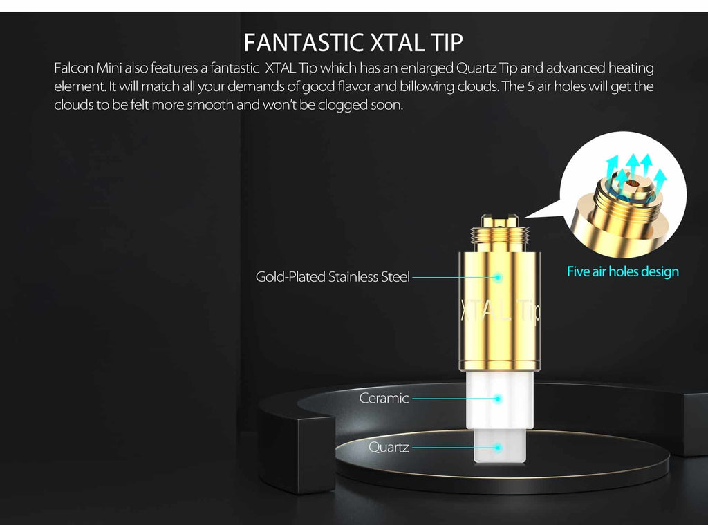 4 Yocan Falcon MINI Dab Pen E-Nectar Collector XTAL Tip