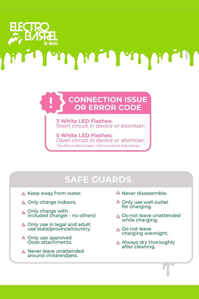 5 Ooze Electro Barrel Mini e-Rig on Mind Vapes Troubleshooting and Safety Tips