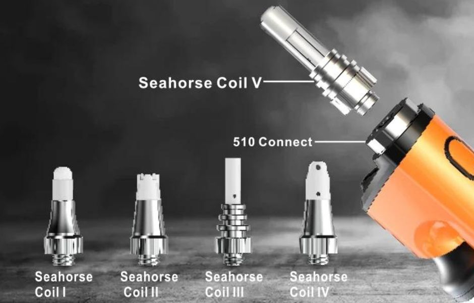 Lookah Seahorse PRO PLUS KING E-Nectar Collector Dab Pen on Mind Vapes Compatible with Lookah Seahorse Coils Tips