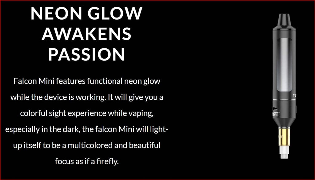 5 Yocan Falcon MINI Dab Pen E-Nectar Collector Glow in the Dark