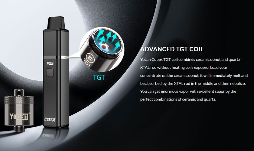 6 Yocan - Cubex Concentrate Vaporizer Kit for Mind Vapes TGT Tech Coil