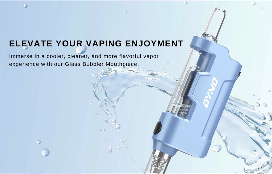 6 Yocan Dyno Dab Pen E-Nectar Collector on Mind Vapes Glass Bubbler for Better Filtration