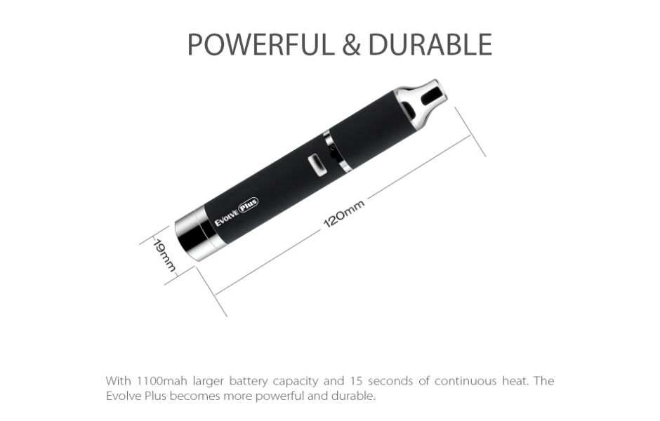 6 Yocan Evolve Plus Dab Vape Pen on Mind Vapes 1100mAh Battery Capacity