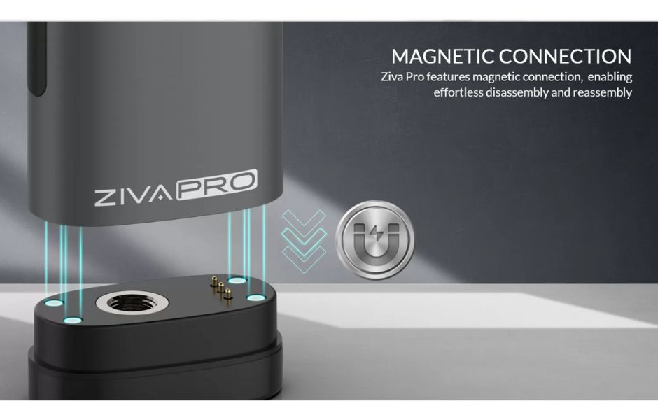 6 Yocan ZIVA PRO 510 Cart Battery on Mind Vapes Magnetic Connection
