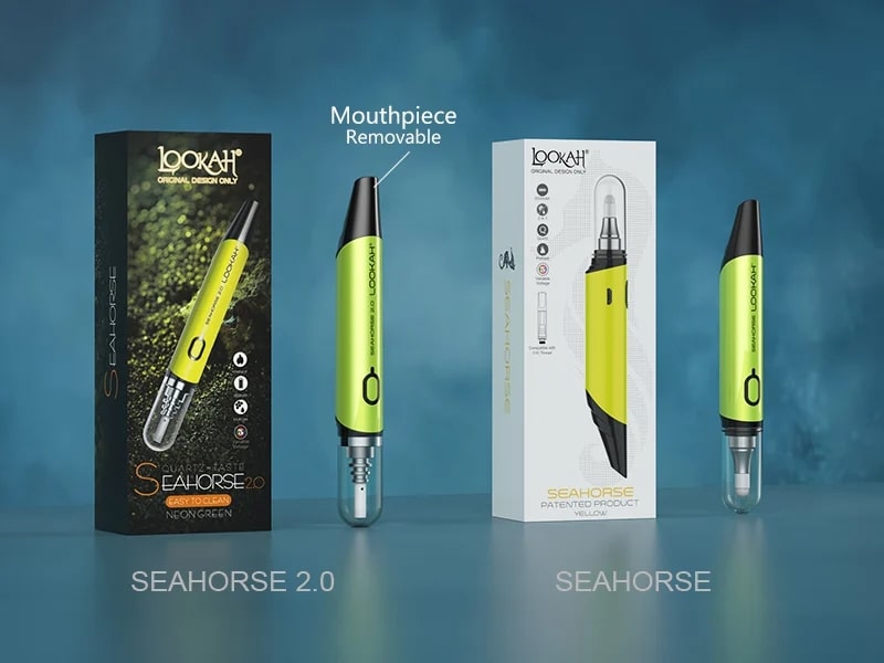 Lookah Seahorse Pro 650mAh Preheat Variable Voltage 2 In 1 Dipstick Dabber  Nectar Collector