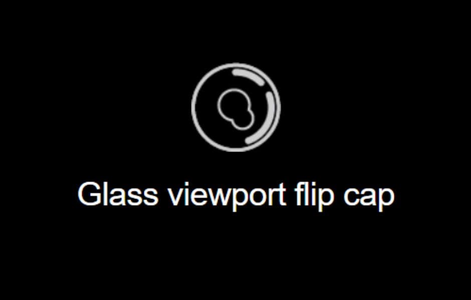 7 Yocan Black MAX Electric Dab Rig on Mind Vapes Glass View Port Flip Cap