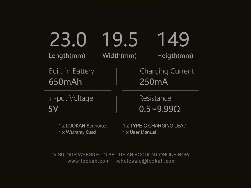 Specifications of the Lookah Seahorse Version 2.0