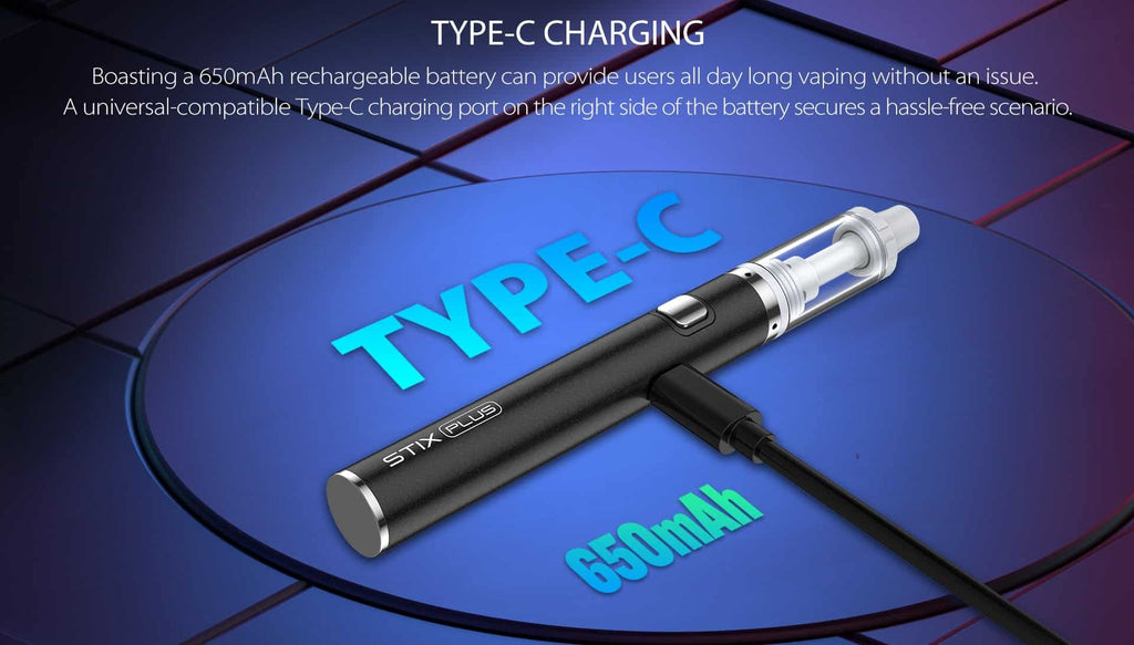 Yocan Stix PLUS Vape Pen Kit for Mind Vapes Quick Charging with Type C