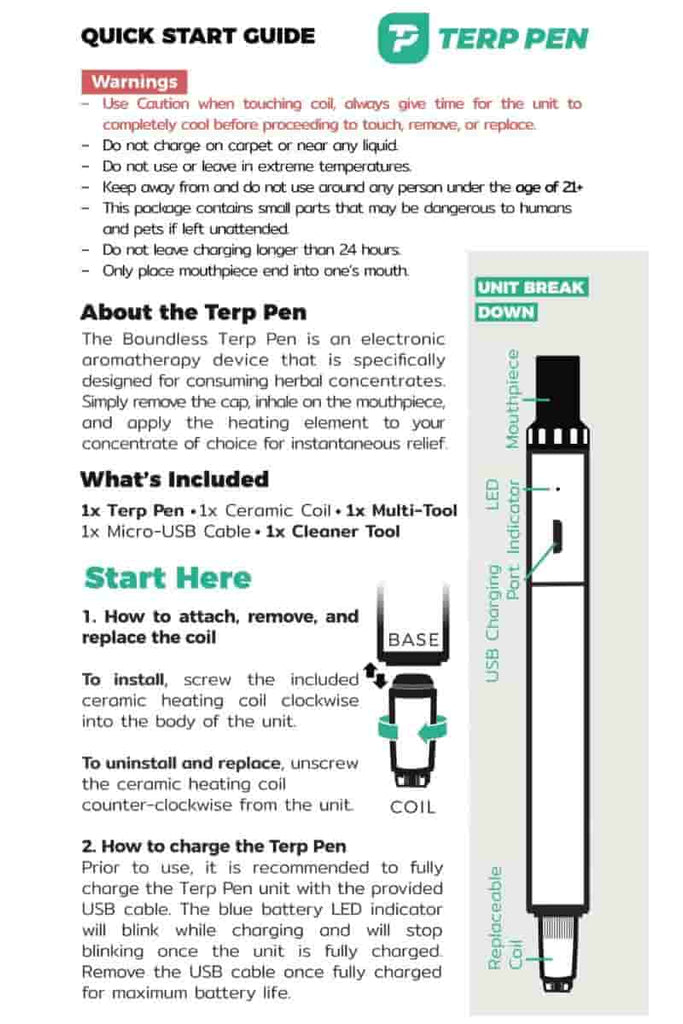 Boundless - Terp Pen Basic Guide for EVeryone