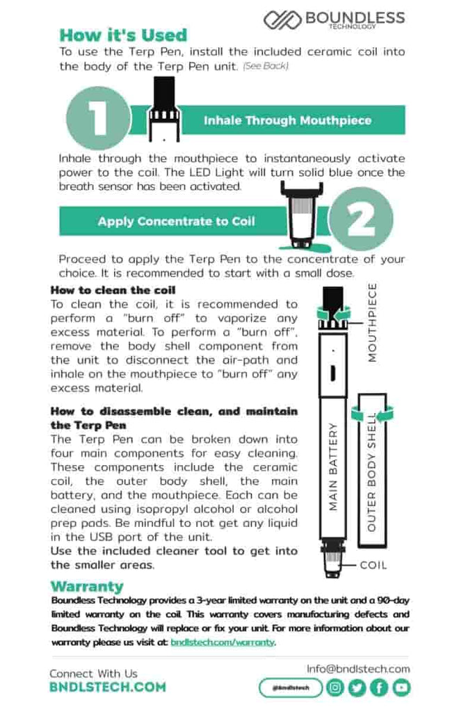 Boundless - Terp Pen User Manual for Everyone