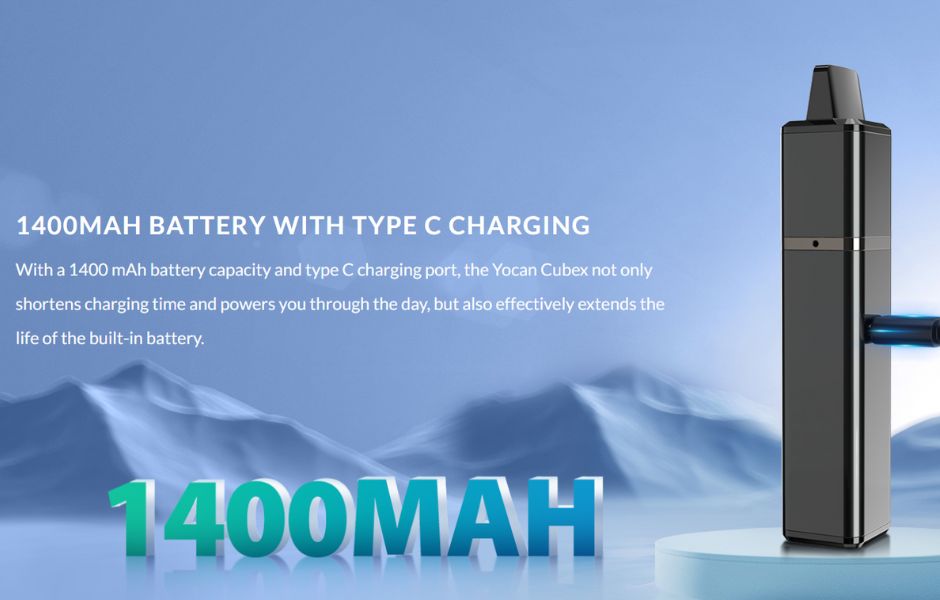 Yocan Battery for Cubex Vape Pen Replacement 1400mAh Battery on Mind Vapes