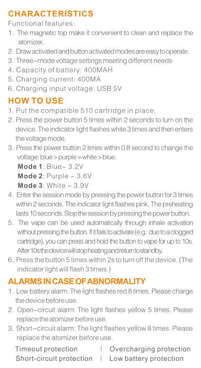 Lookah Turtle cart battery user manual 1