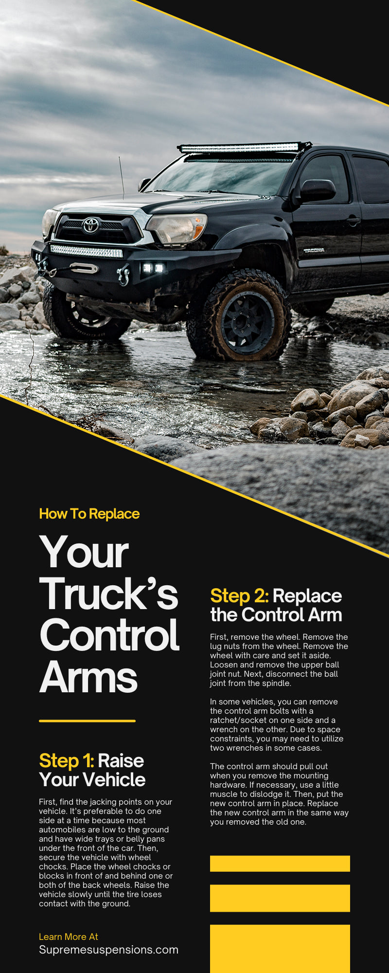 How To Replace Your Truck’s Control Arms