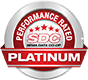 Insignia de platino con clasificación de rendimiento de SDC