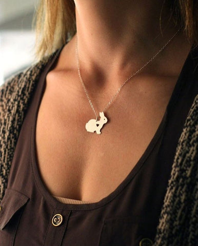 bunny rabbit necklace chain pendant - bunny supply co.