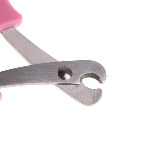pink nail clippers or trimmers for pet rabbits or bunnies