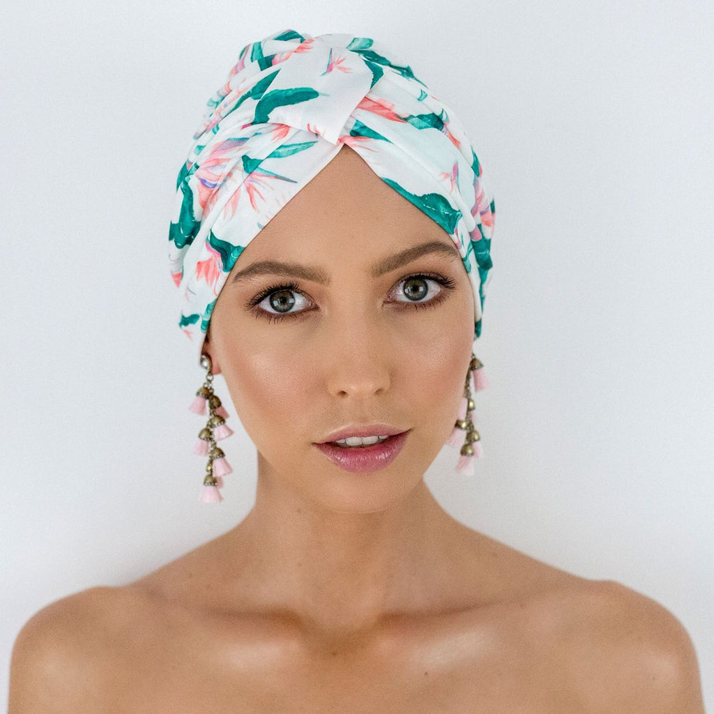 louvelle turban shower cap