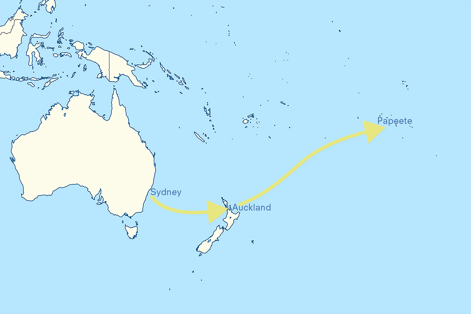 Map of Tahiti adventure