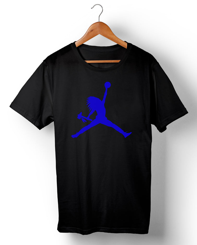 Native Air Jumpman Blue - Black Shirt – Commod Bod Clothing LLC