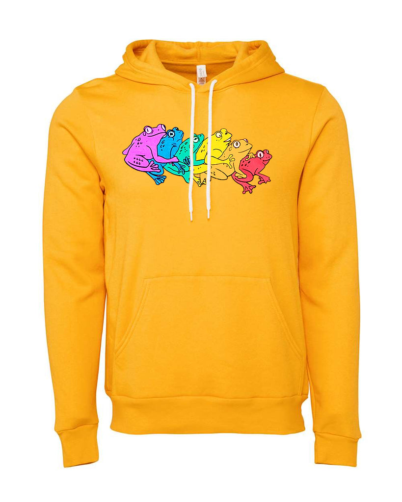 Rainbow Gay Frog Hooded Sweatshirt – Neon Grizzly